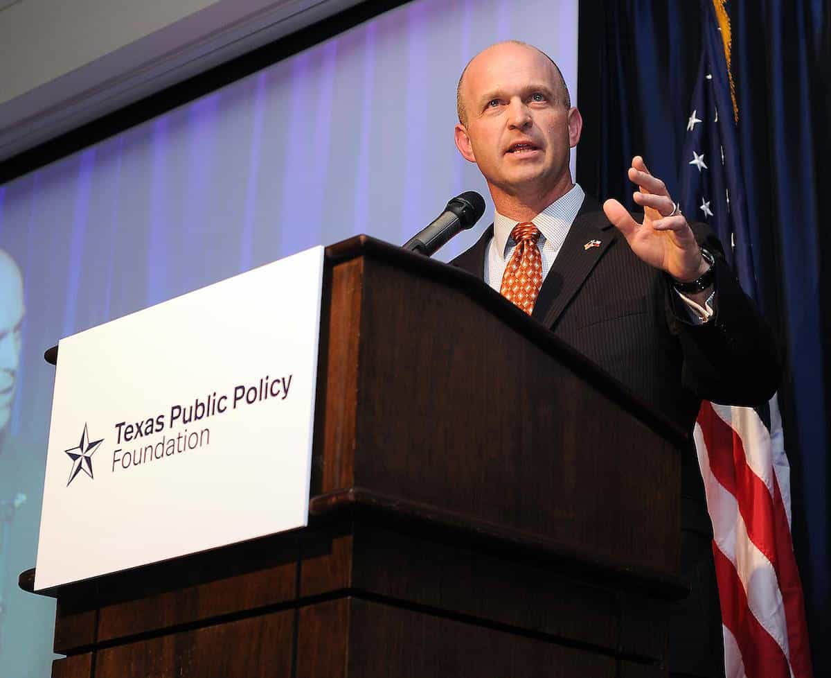 Featured: Kevin Roberts, Ph.D, Executive Director, Texas Public Policy Foundation, on Thursday, March 21, 2019 during the organization’s 2019 Houston Awards Dinner. The Texas Public Policy Foundation is among a diverse coalition of statewide groups which have endorsed House Bill 81 by Rep. Terry Canales, D-Edinburg, which would prevent governments in Texas from keeping secret how much they pay for entertainment events, such as parades and concerts.
Photograph Courtesy TEXAS PUBLIC POLICY FOUNDATION